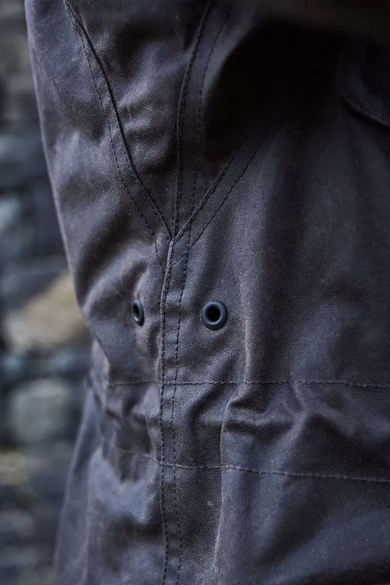 Waxed Cotton Field Jacket For Men