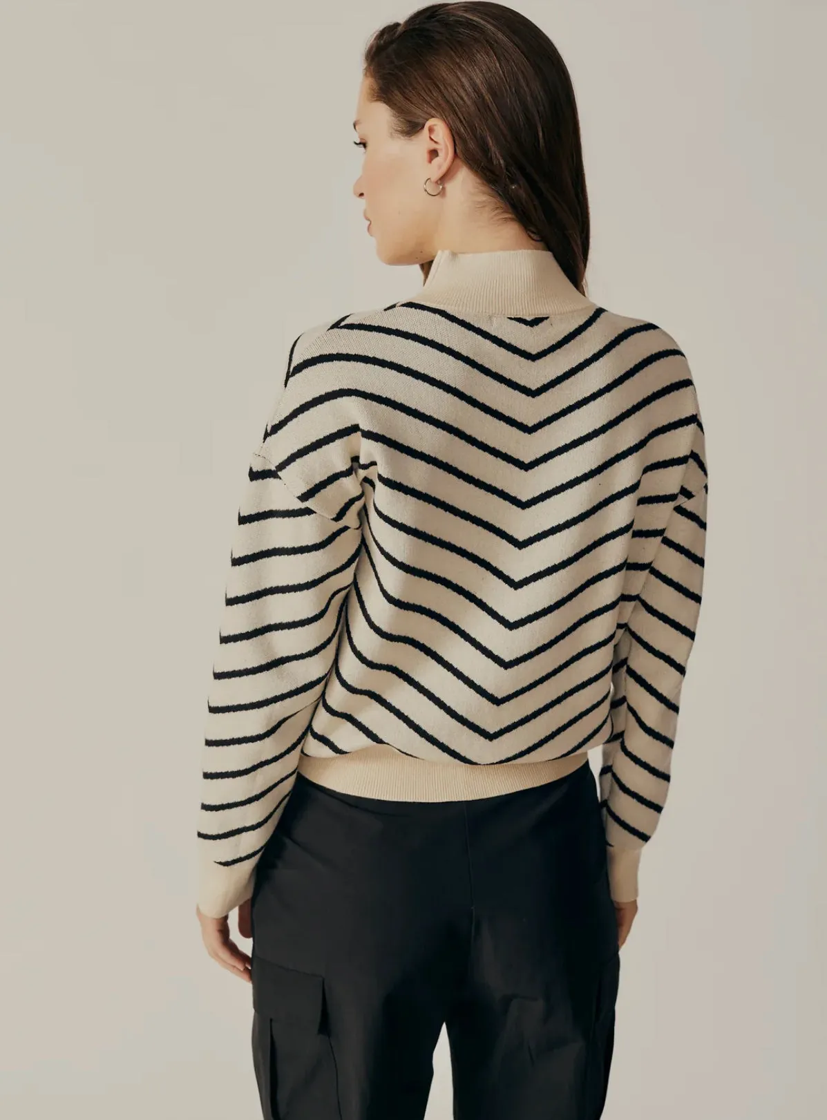 Weigela Striped Turtleneck Sweater