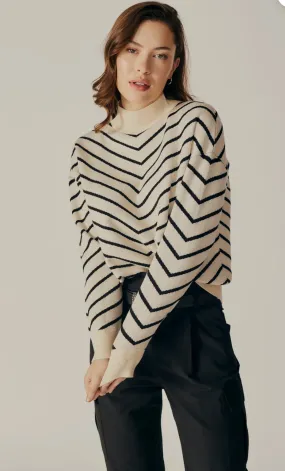 Weigela Striped Turtleneck Sweater