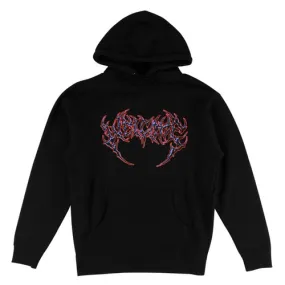 Welcome Skateboard Hoodie Fang Black Purple Red