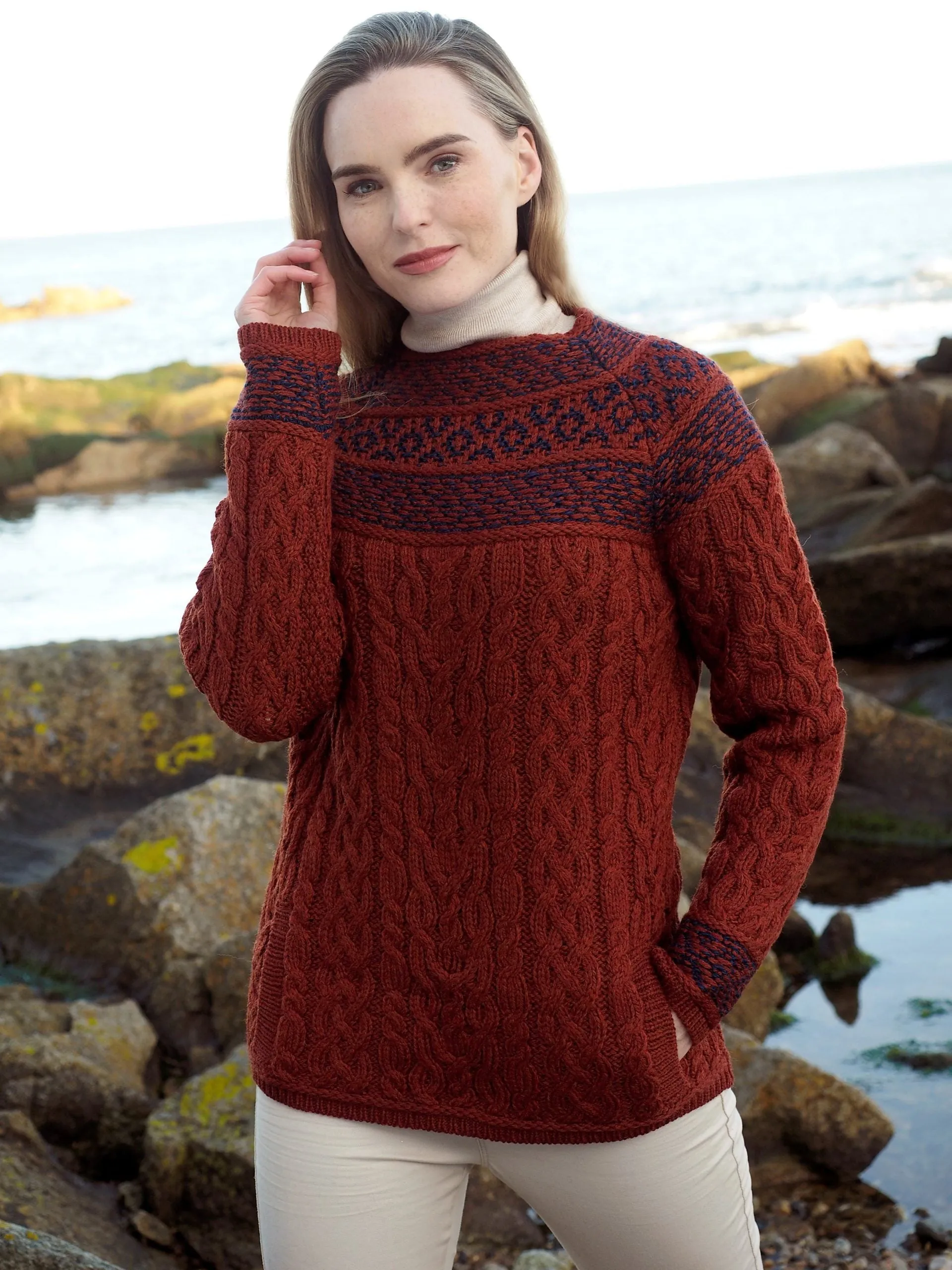 West End Knitwear Fairisle Sweater for Women.