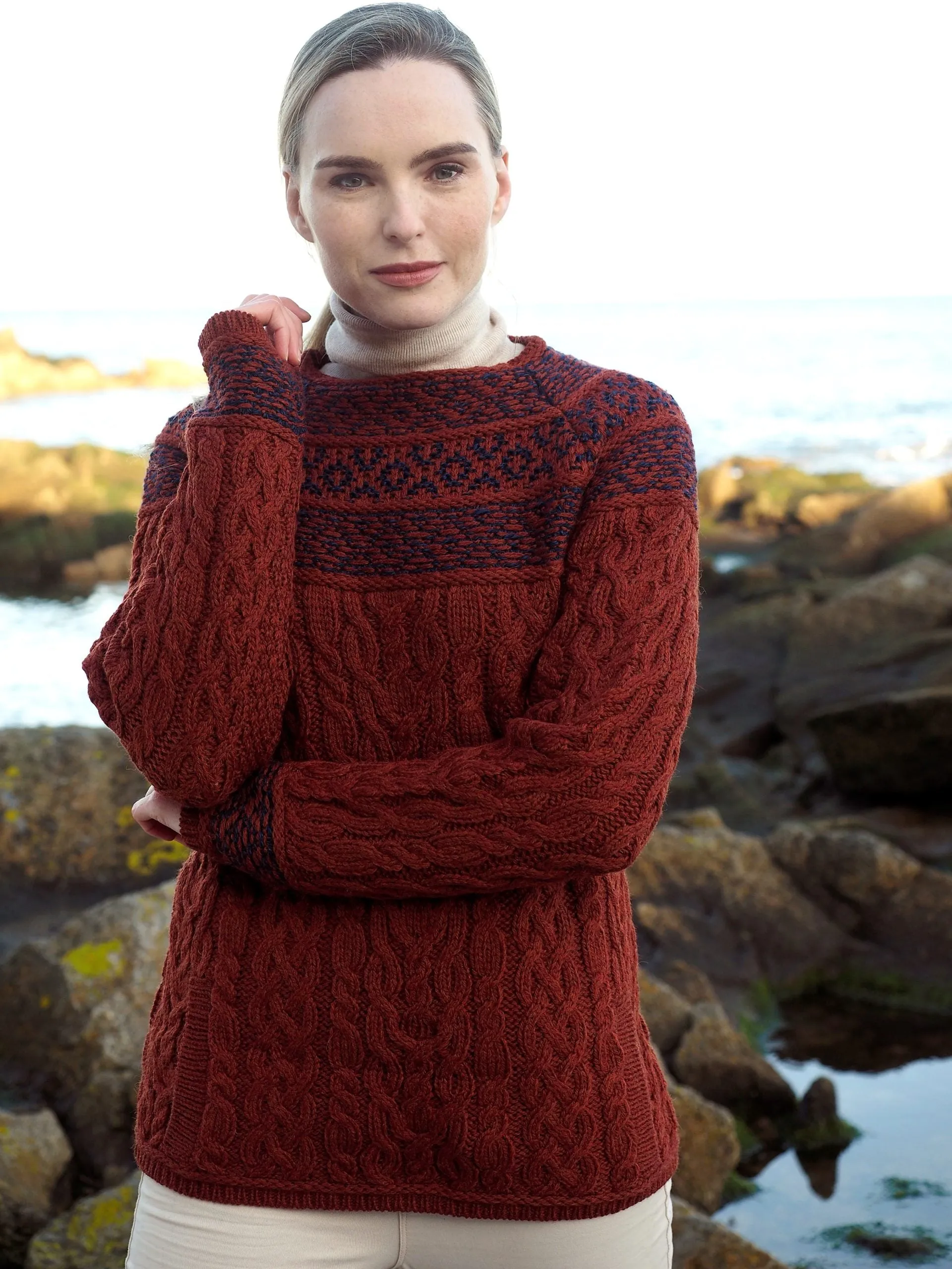 West End Knitwear Fairisle Sweater for Women.