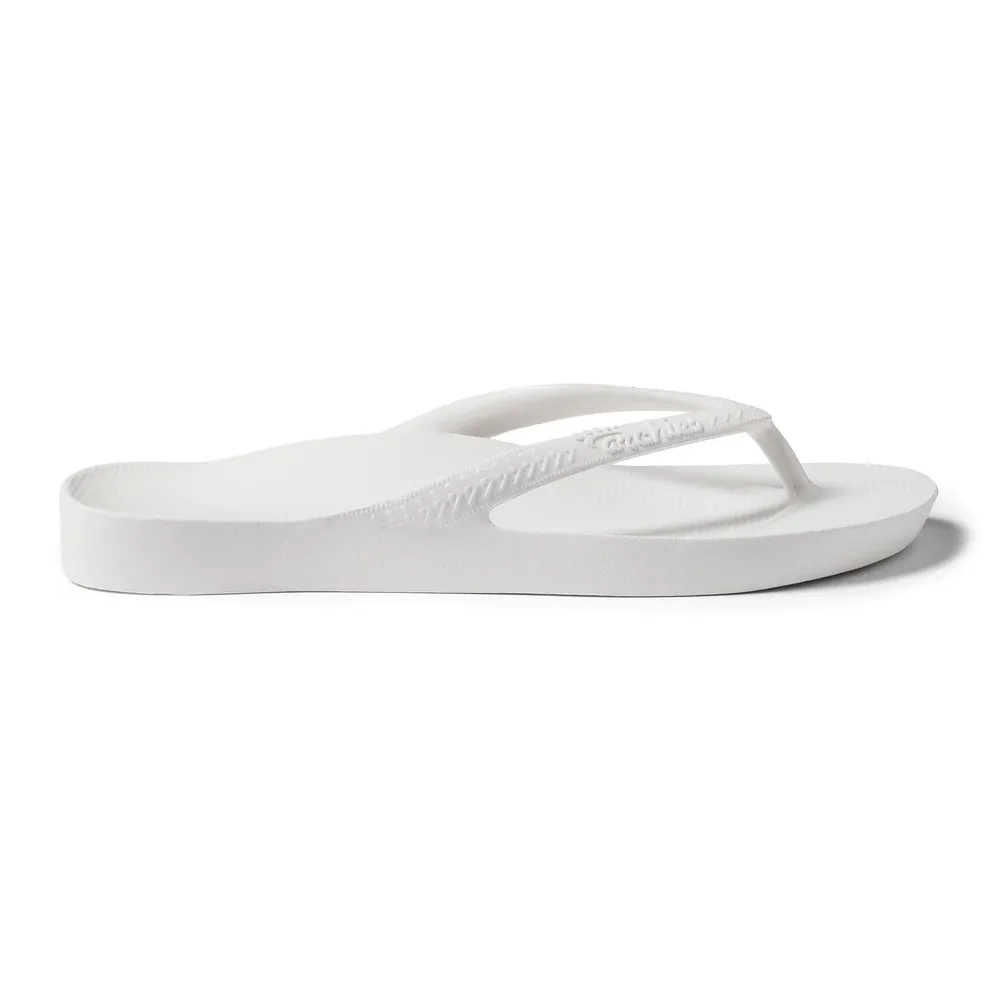 White Archies Jandals