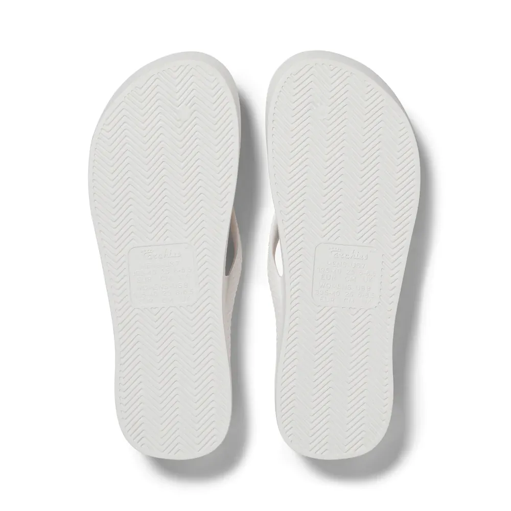 White Archies Jandals