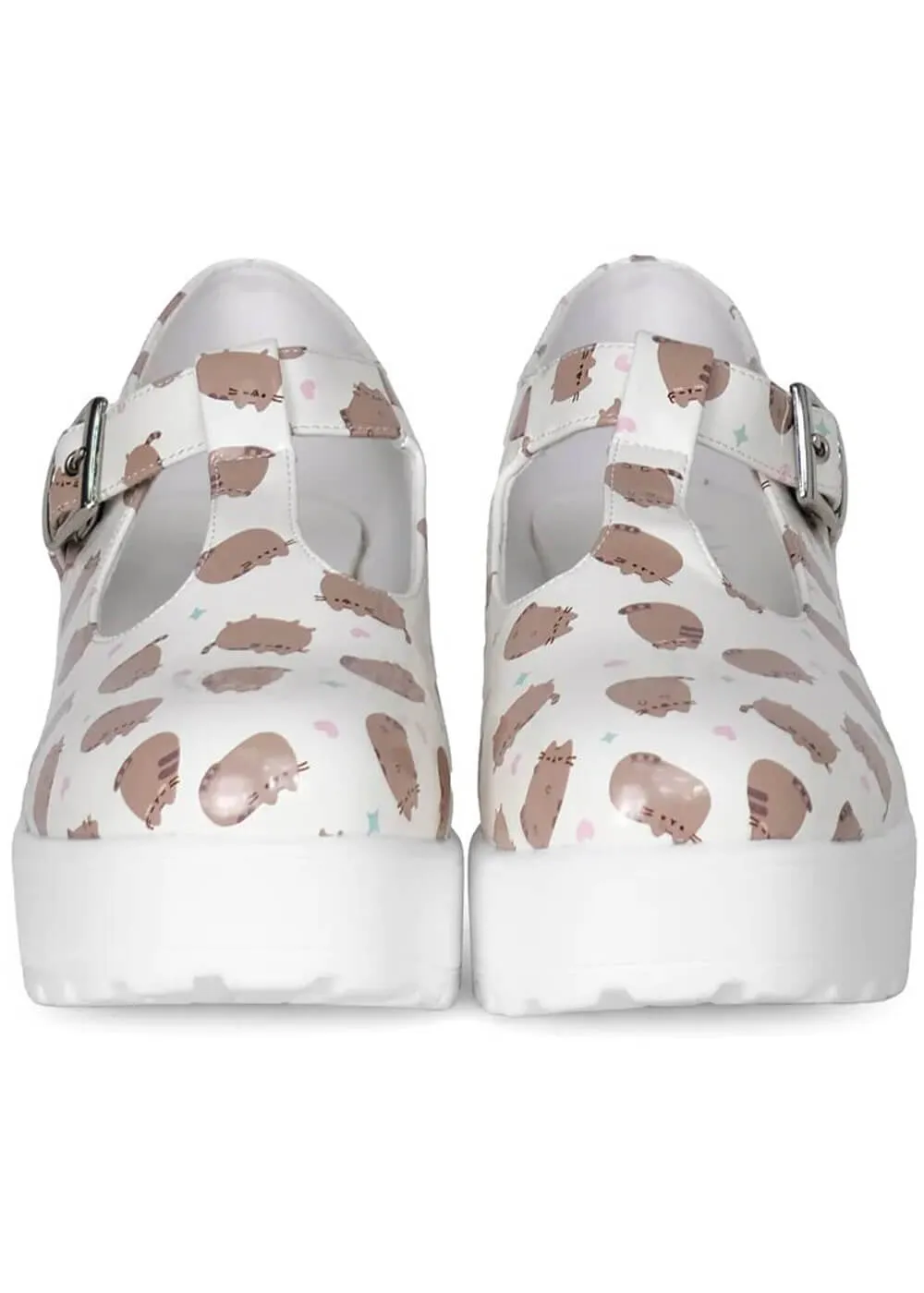 White Koi x Pusheen Sai Mary Janes - Purchase Now!