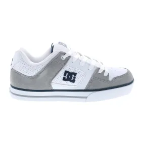 White Leather DC Pure Men's Skate Sneakers