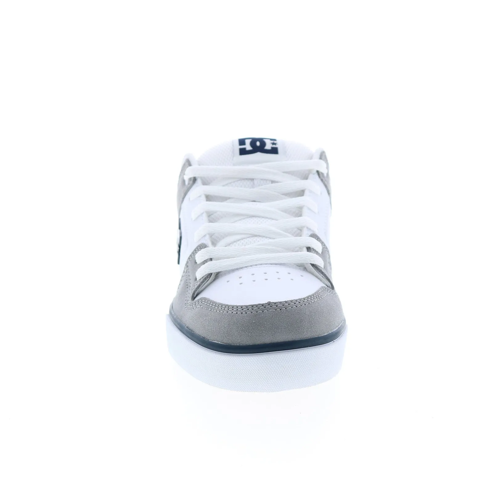 White Leather DC Pure Men's Skate Sneakers