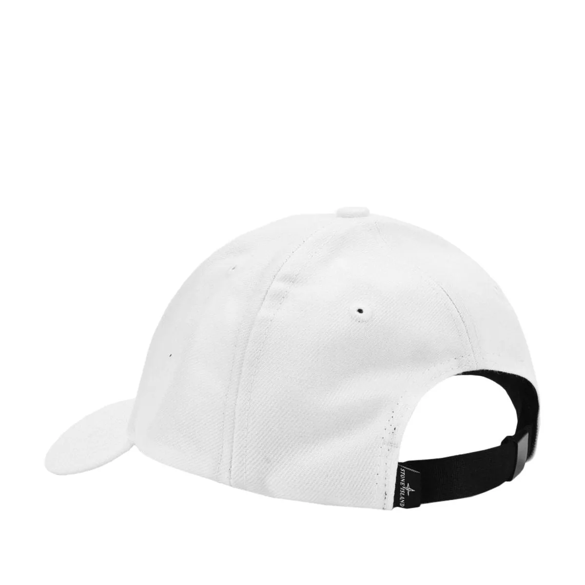 White Stone Island Tonal Logo Cap