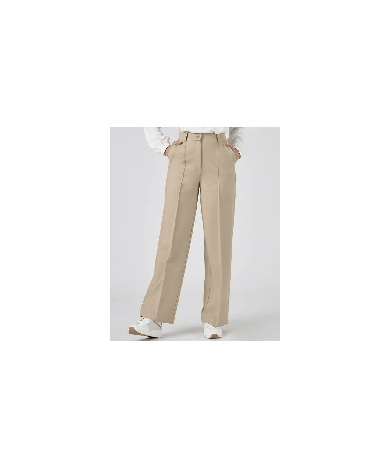 Knitted Wide-leg Trousers