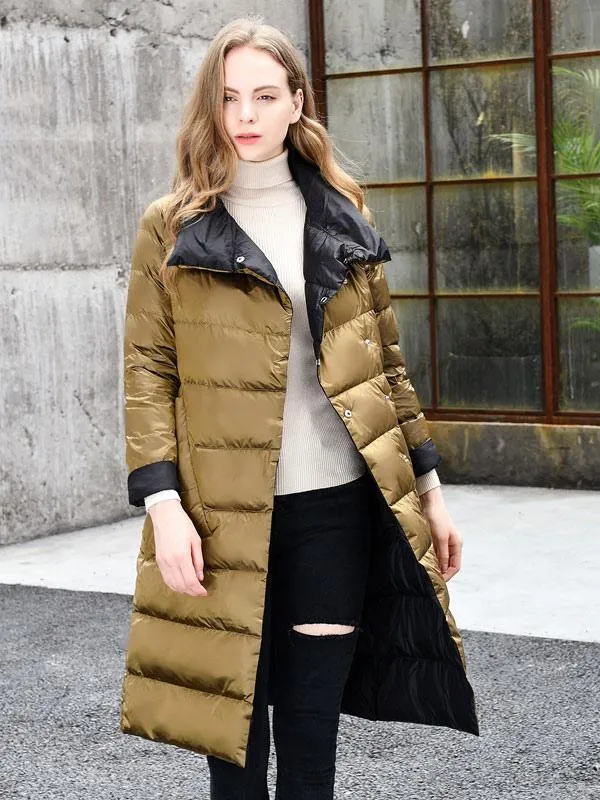 Winter Warm Women's Duck Down Jacket Outerwear.