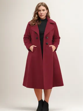 Women's Plus Size Wrap Coat 2024 - Warm Winter Outerwear