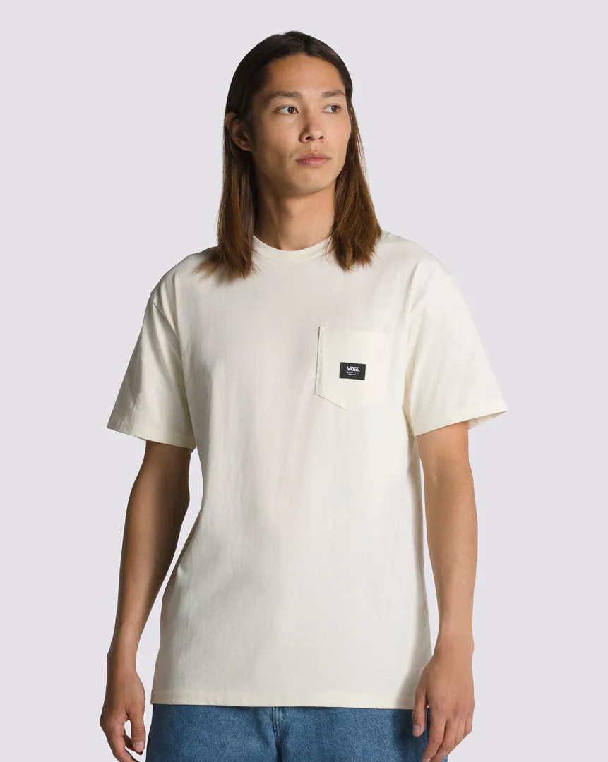 Woven Tshirt with Patch Pocket.