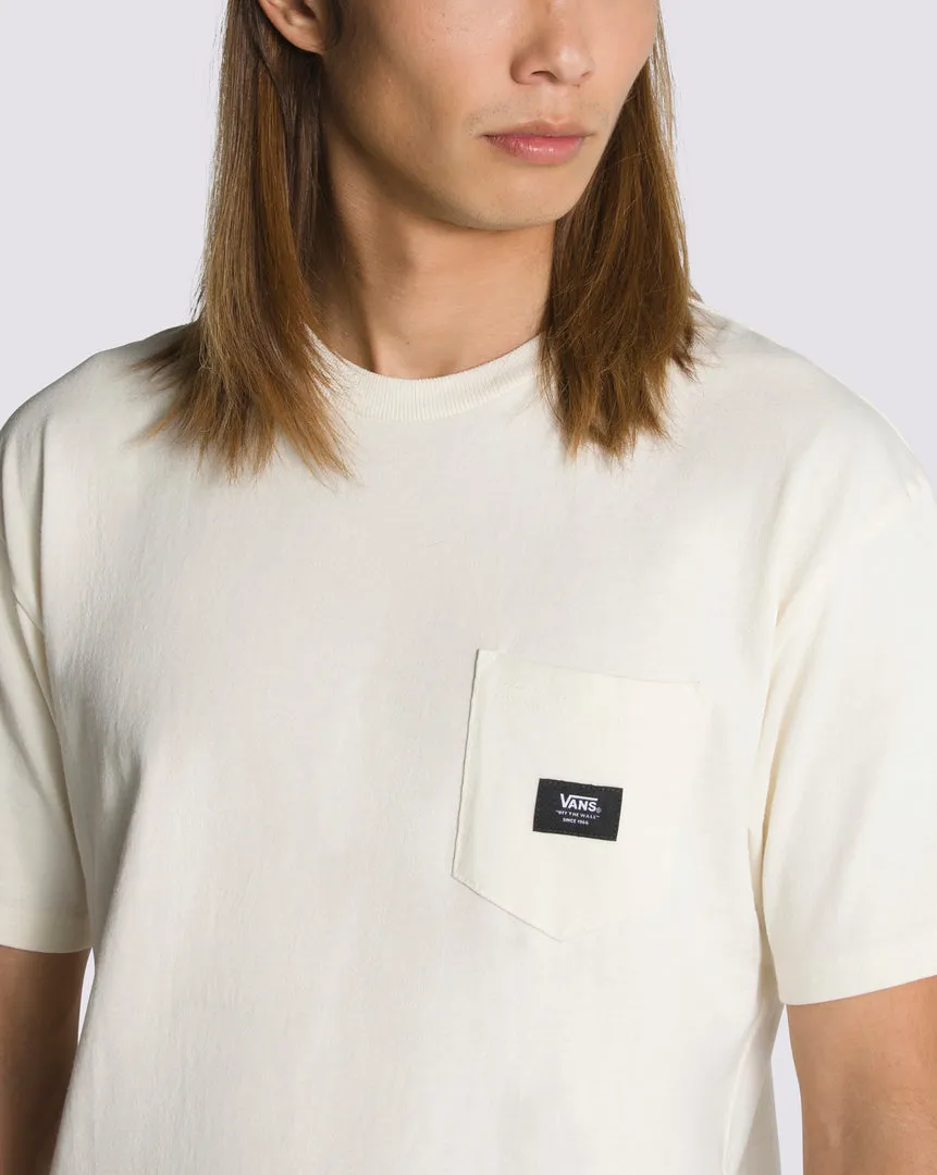 Woven Tshirt with Patch Pocket.