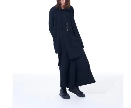 Yohji Yamamoto | Unisex Cotton Cardigans - Street Style Plain Design.