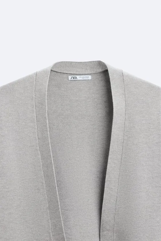 ZARA Plain Logo Cardigans