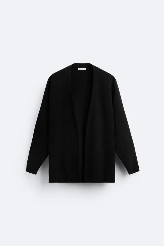 ZARA Plain Logo Cardigans