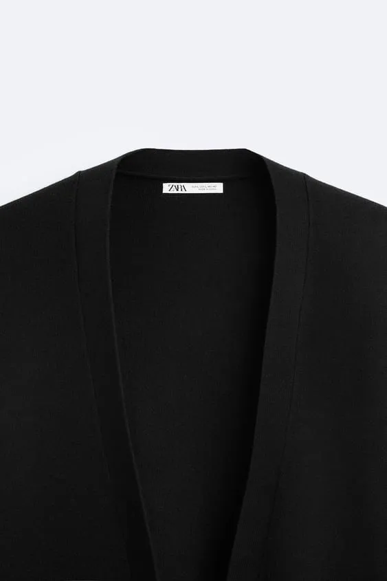 ZARA Plain Logo Cardigans