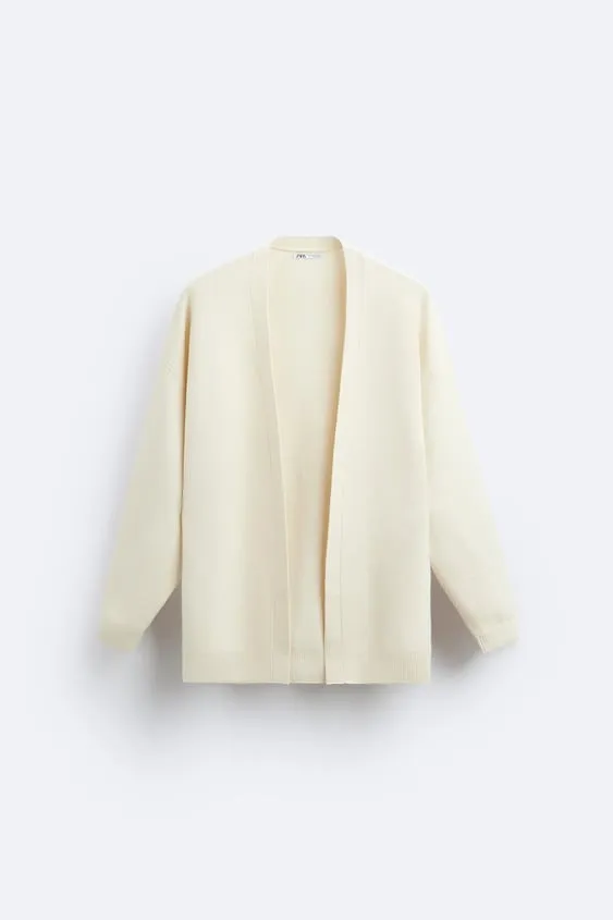 ZARA Plain Logo Cardigans