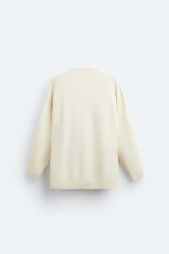 ZARA Plain Logo Cardigans